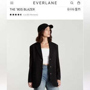 Everlane “The 80s Blazer” oversized blazer size 0